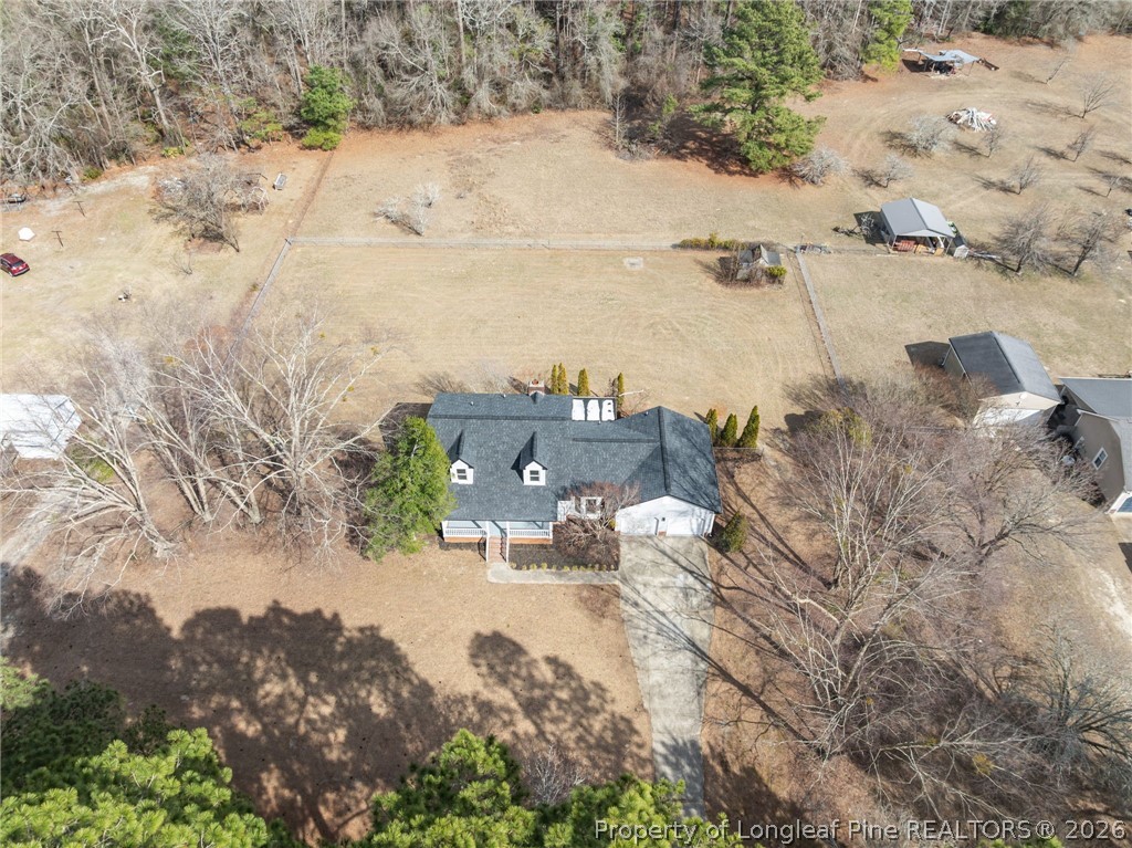 5356 Wade-Stedman Road Wade, NC 28395 - Photo 35 of 38 an aerial view of house with yard