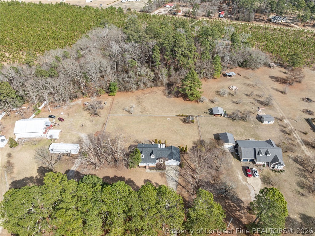5356 Wade-Stedman Road Wade, NC 28395 - Photo 36 of 38 an aerial view of residential houses with outdoor space