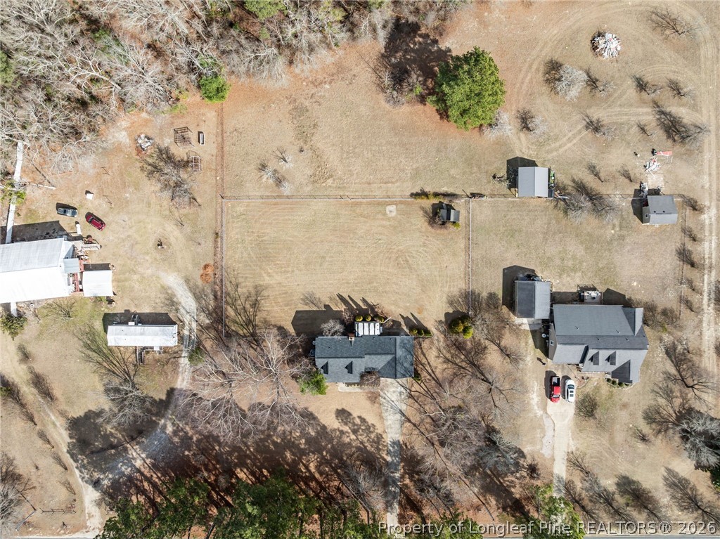 5356 Wade-Stedman Road Wade, NC 28395 - Photo 37 of 38 an aerial view of residential house with outdoor space