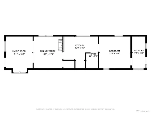 a picture of a bench in a white door