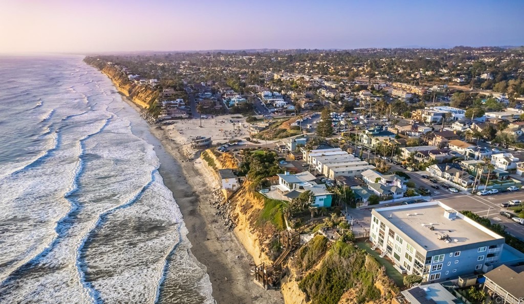 510 4th Street, Unit 3C Encinitas, CA 92024 - Photo 26 of 30 an aerial view of a city with lots of residential buildings