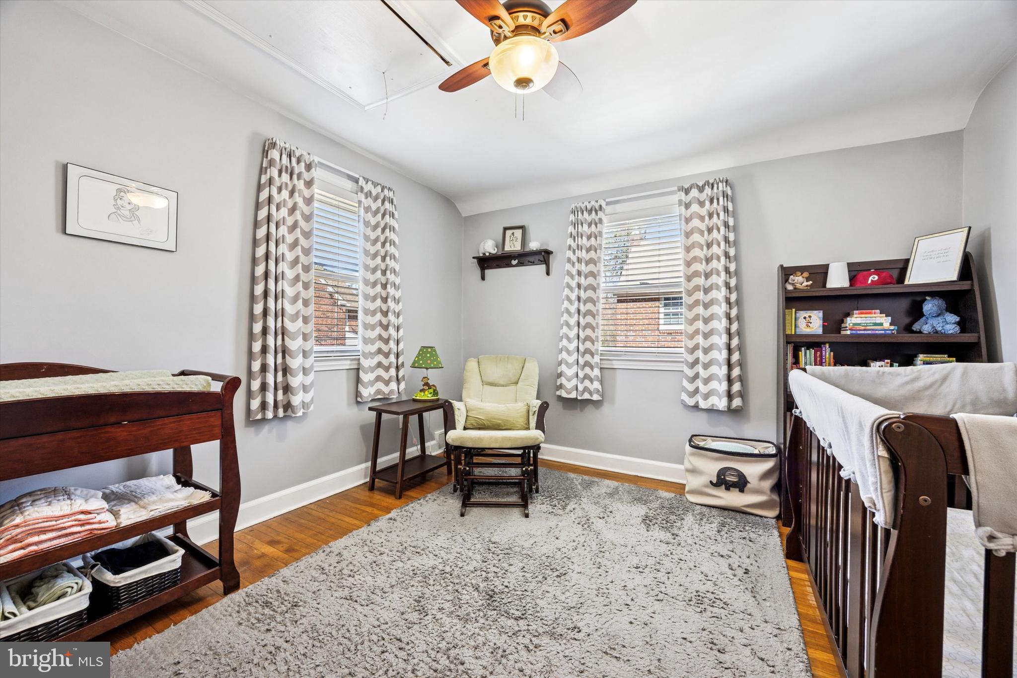 22 Mansfield Road Lansdowne, PA 19050 - Photo 17 of 25 a bedroom with furniture and a window