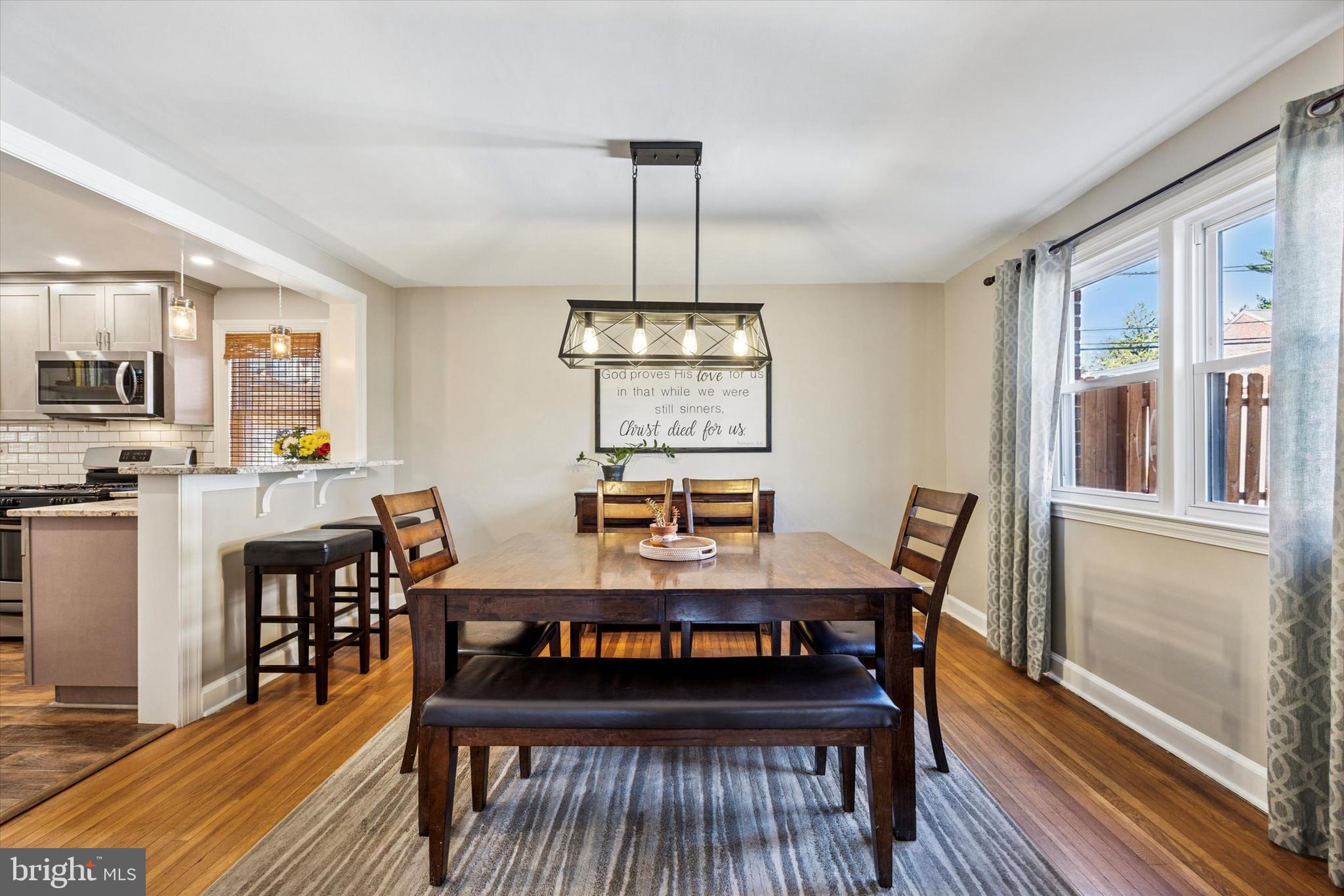 22 Mansfield Road Lansdowne, PA 19050 - Photo 6 of 25 a view of a dining room with furniture window and wooden floor