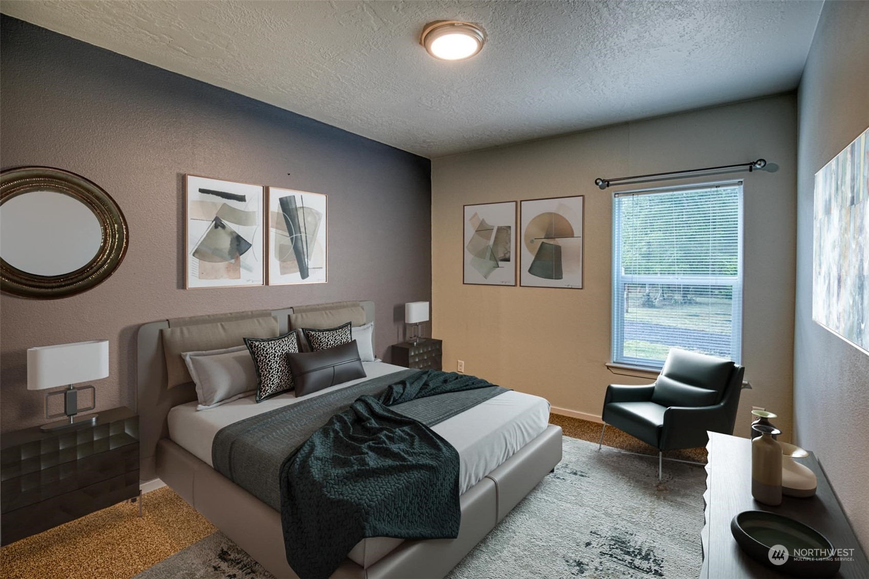 123 South Union Road Elma, WA 98541 - Photo 14 of 30 a bedroom with a bed and wooden floor