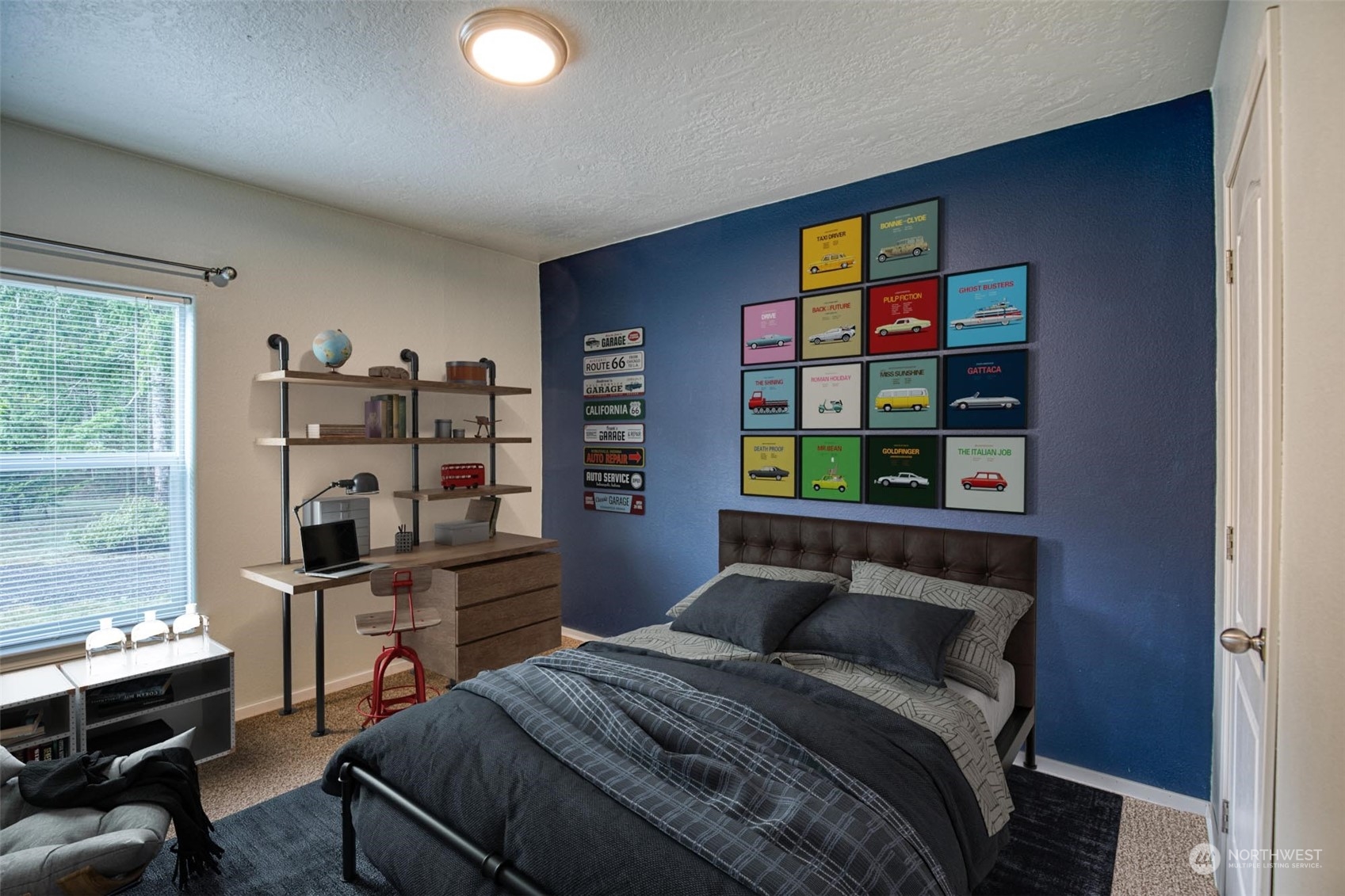 123 South Union Road Elma, WA 98541 - Photo 15 of 30 a bedroom with a bed and a bookshelf