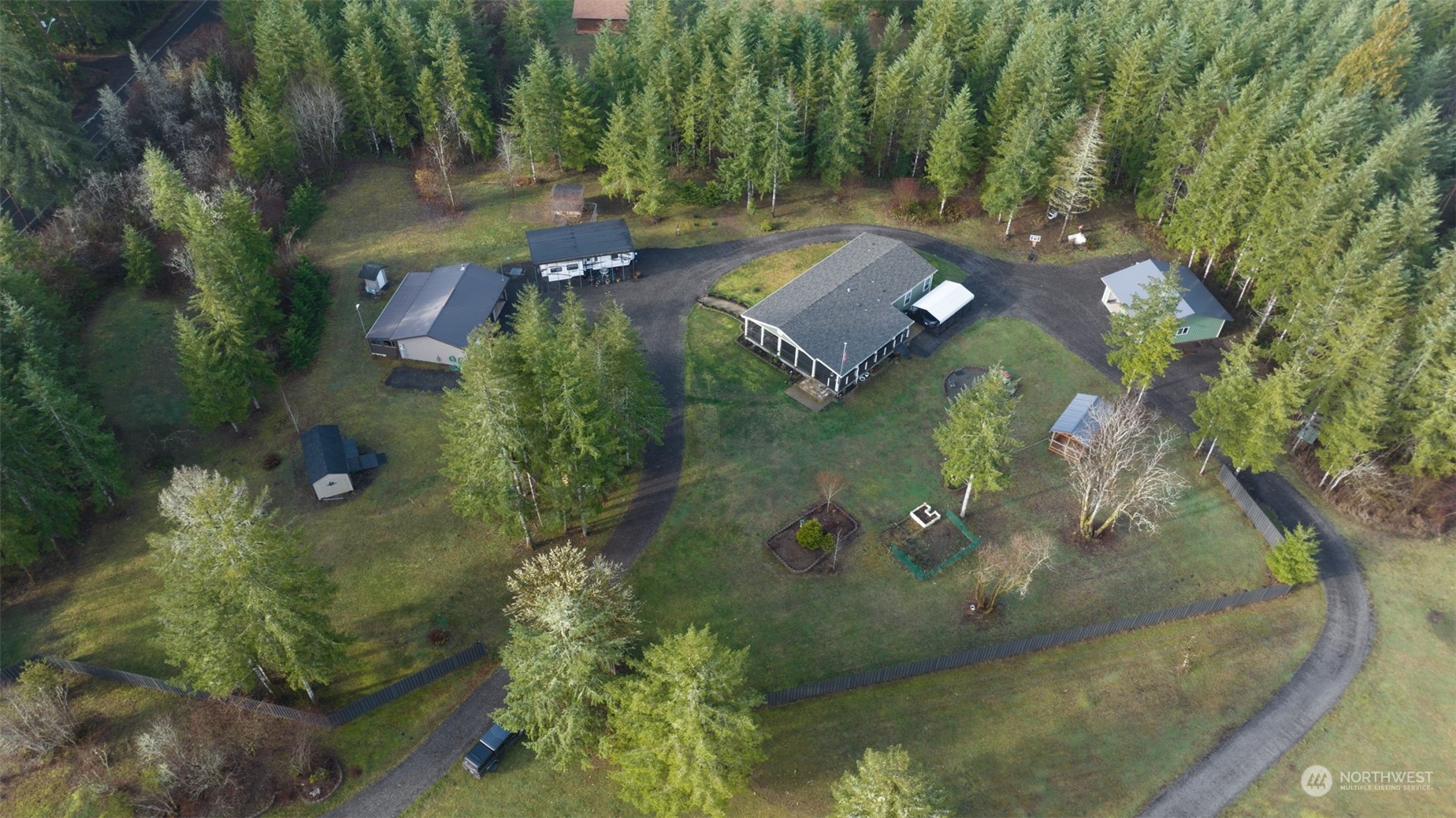 123 South Union Road Elma, WA 98541 - Photo 29 of 30 an aerial view of a house with a yard