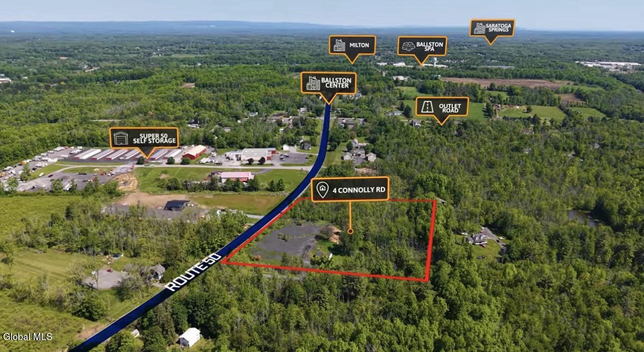 4 Connolly Road Ballston, NY 12019 - Photo 2 of 40 Ariel Proximity Map Ballston Center