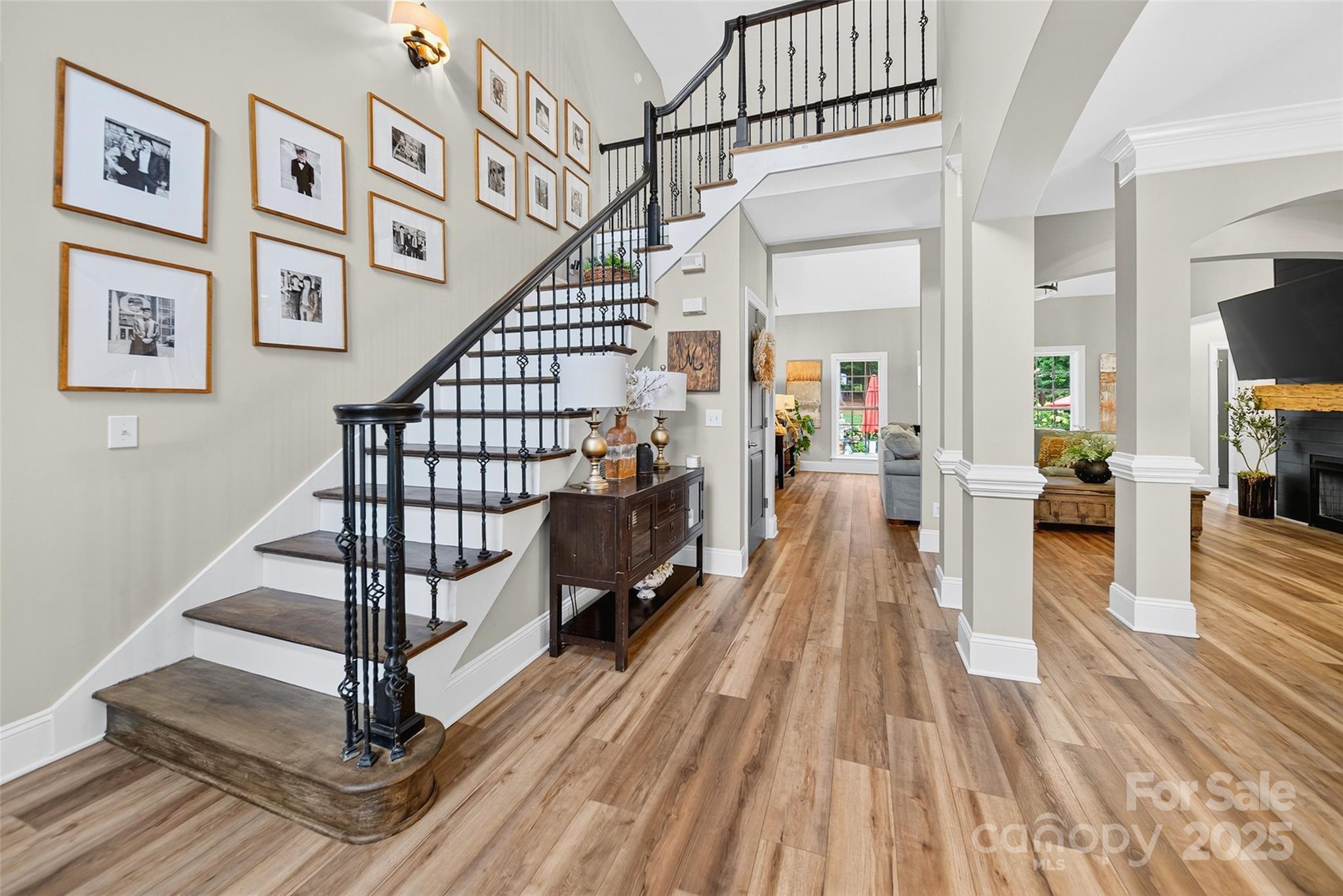 3575 Gordon Street Terrell, NC 28682 - Photo 15 of 48 a view of entryway and hall with wooden floor