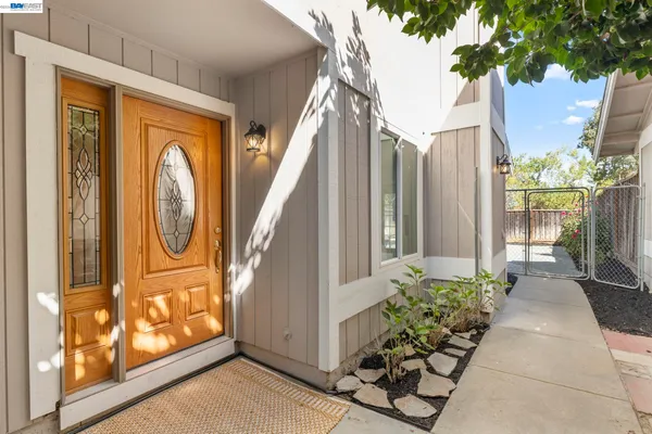 a view of a entryway door of the house