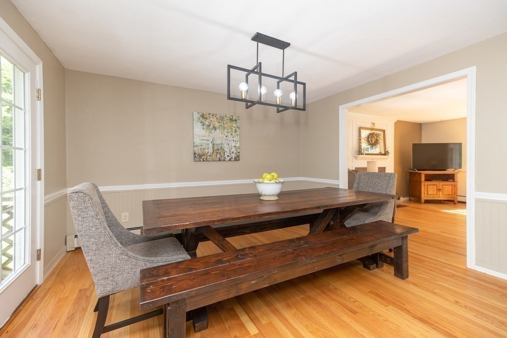 113 Franklin Road Longmeadow, MA 01106 - Photo 10 of 36 a living room with a table chairs and wooden floor