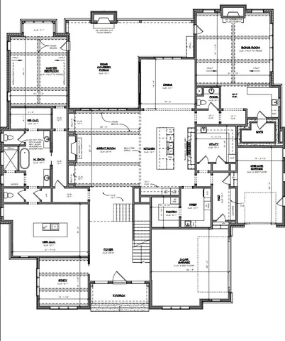 a black and white photo of a painting