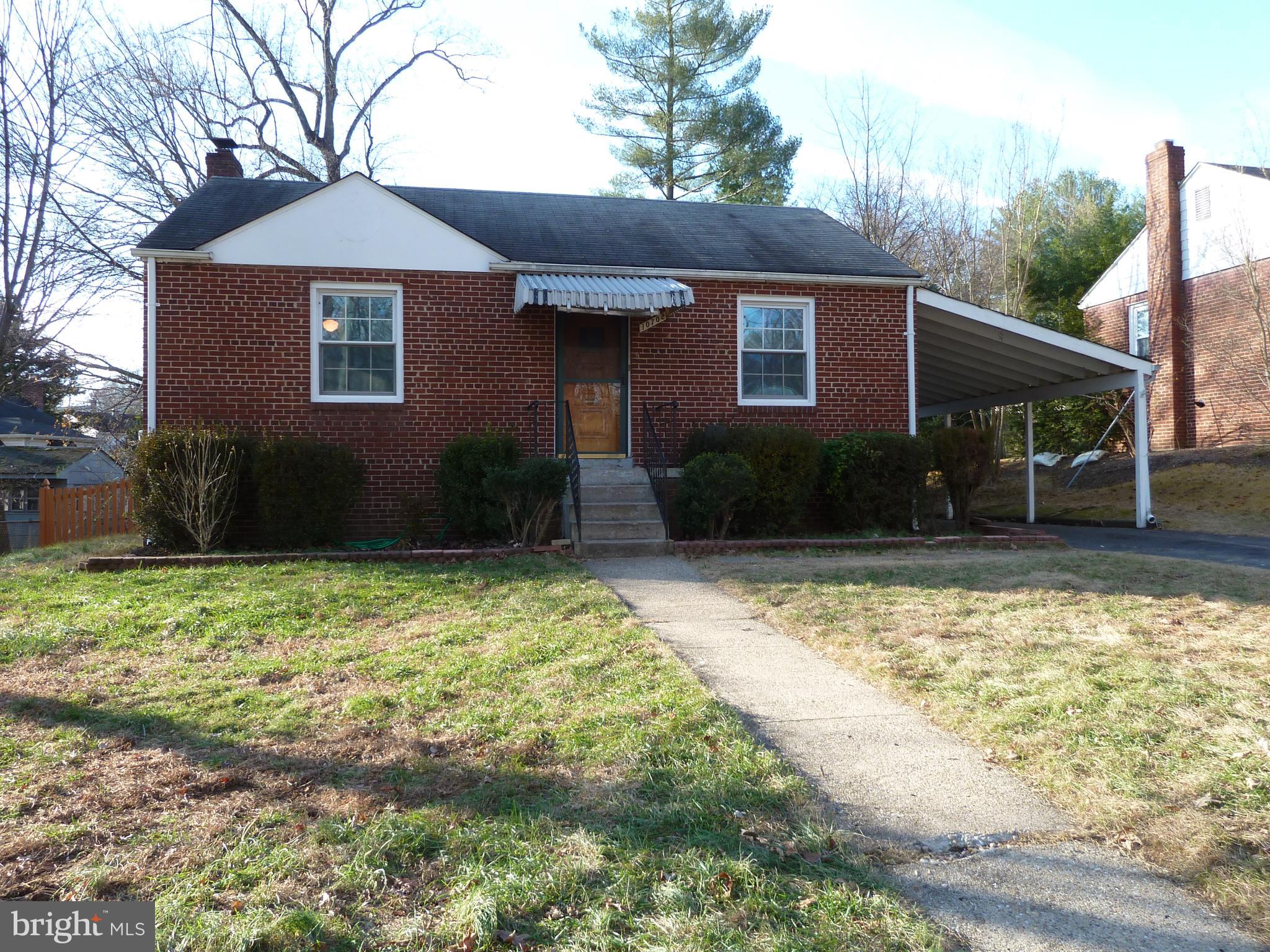 10702 Malone Street Silver Spring, MD 20902 - Photo 1 of 49 Charming Brick Home with Covered Carport