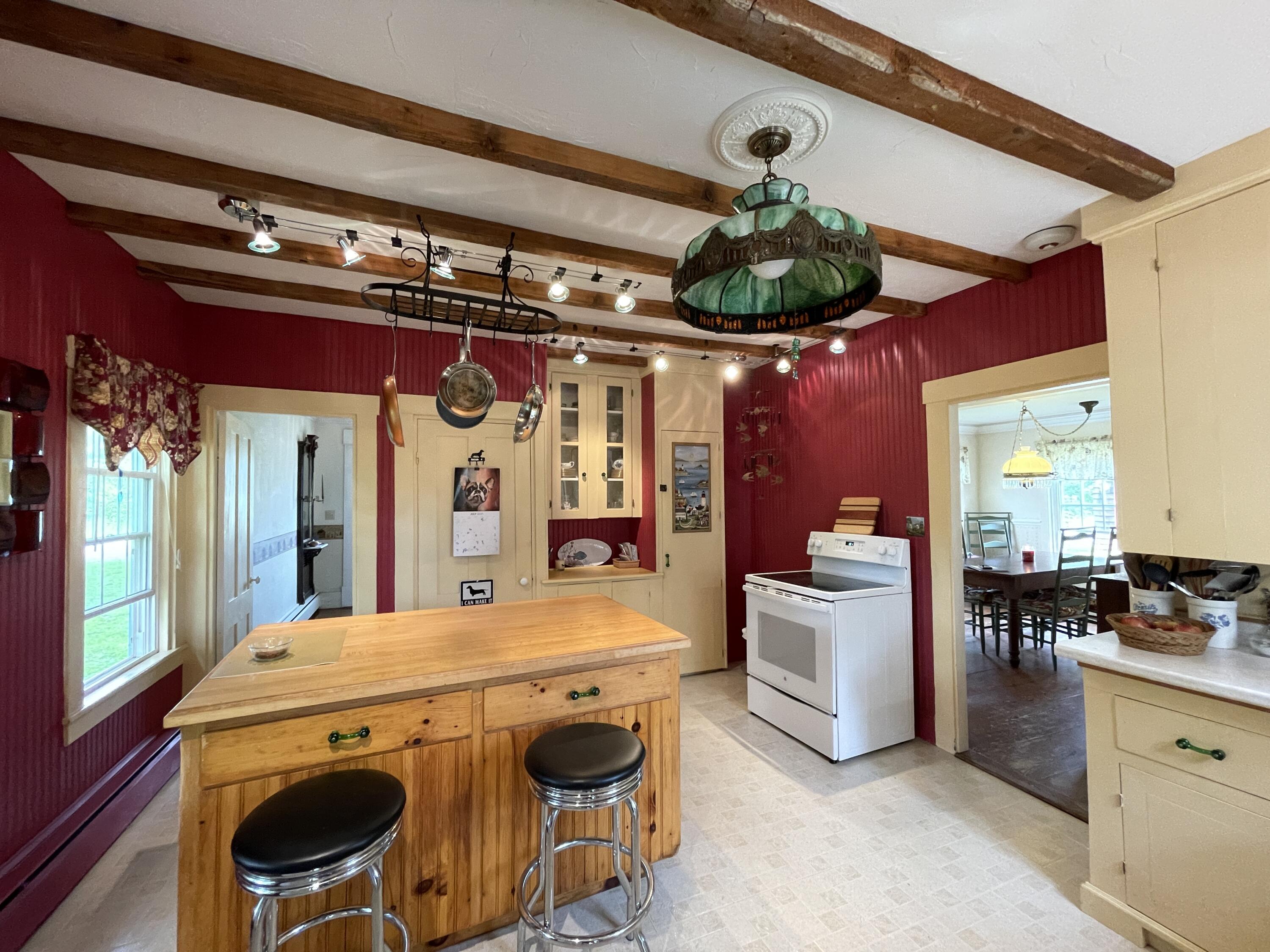 29 Old Rte 1 Searsport, ME 04974 - Photo 5 of 55 Exposed Beams In Kitchen
