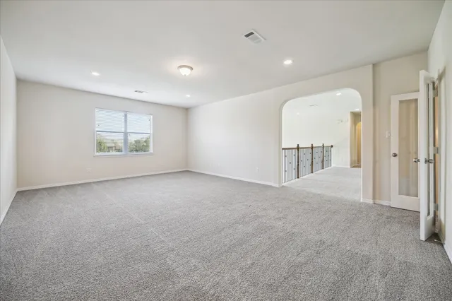 a view of a livingroom with a staircase