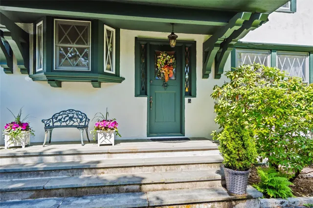 a front view of a house