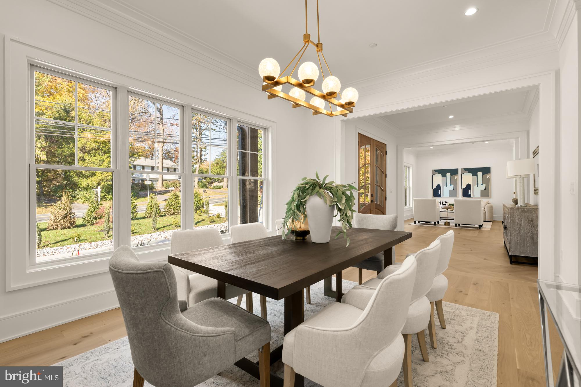9105 Seven Locks Road Bethesda, MD 20817 - Photo 29 of 84 a view of a dining room with furniture window and outside view