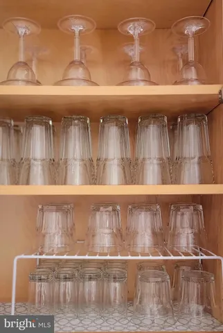 a view of a garden with an outdoor space