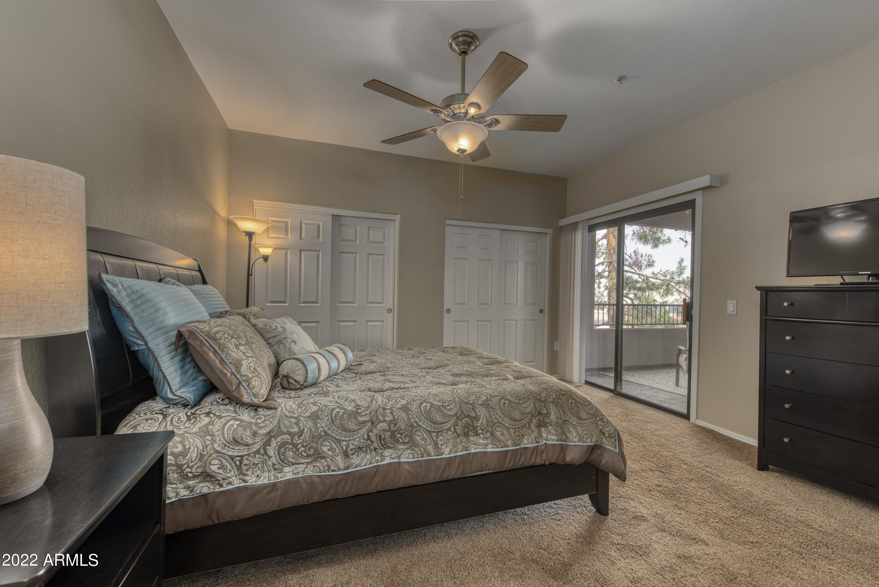 9455 East Raintree Drive, Unit 2010 Scottsdale, AZ 85260 - Photo 14 of 23 Master Bedroom ~ Balcony