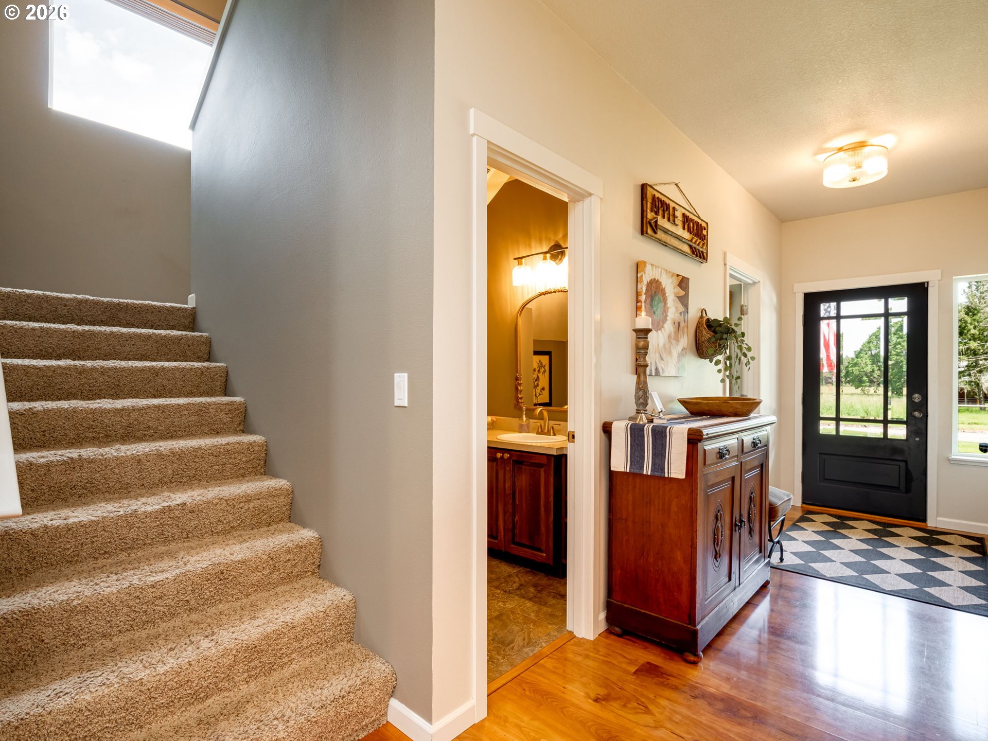 14200 South Union Mills Road Mulino, OR 97042 - Photo 10 of 46 a view of an entryway with wooden floor