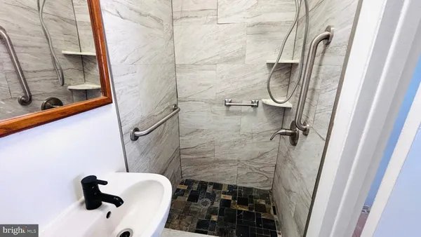 a bathroom with a sink