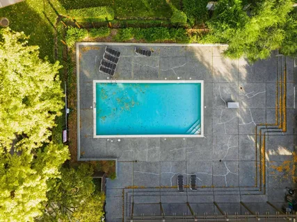 a view of outdoor space with water fountain
