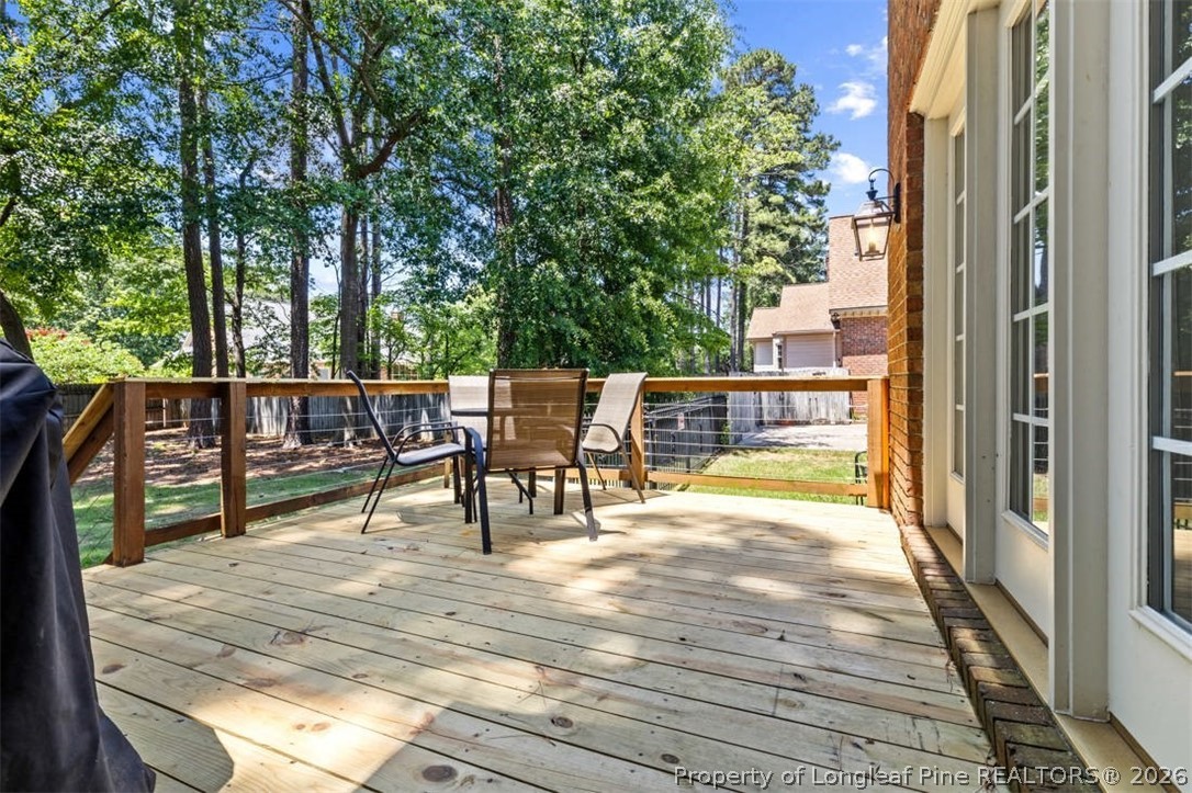 586 Milden Road Fayetteville, NC 28314 - Photo 16 of 42 New deck off of the kitchen