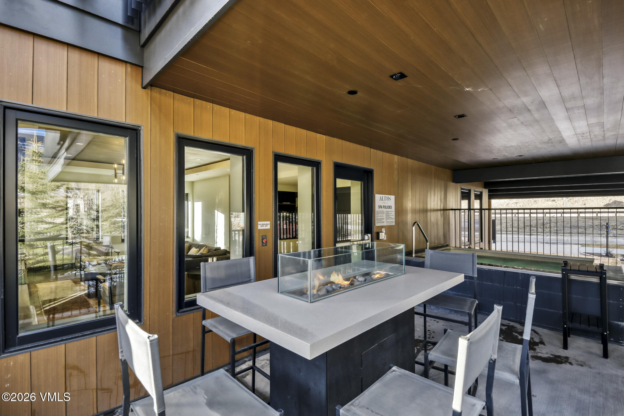 430 South Frontage Road East, Unit RUD Vail, CO 81657 - Photo 21 of 30 a view of a dining room with furniture window and wooden floor