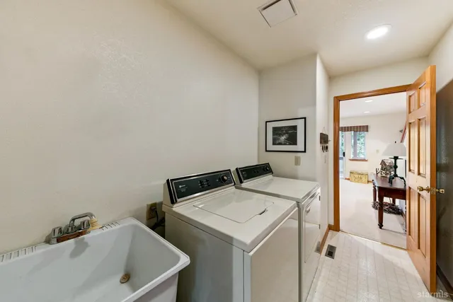 a view of room and storage