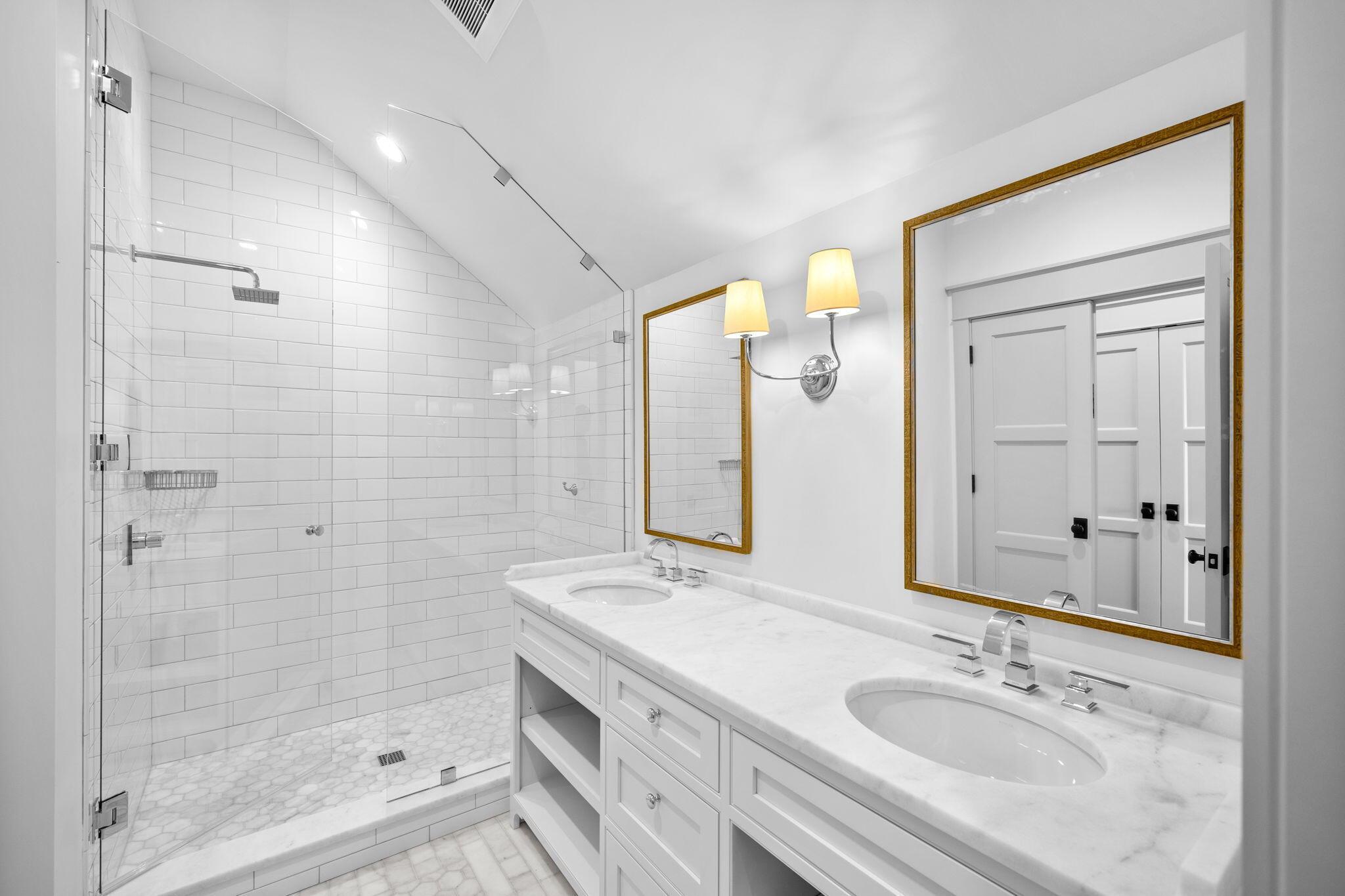 71 Chivas Lane Santa Rosa Beach, FL 32459 - Photo 106 of 128 a bathroom with a granite countertop sink mirror and double