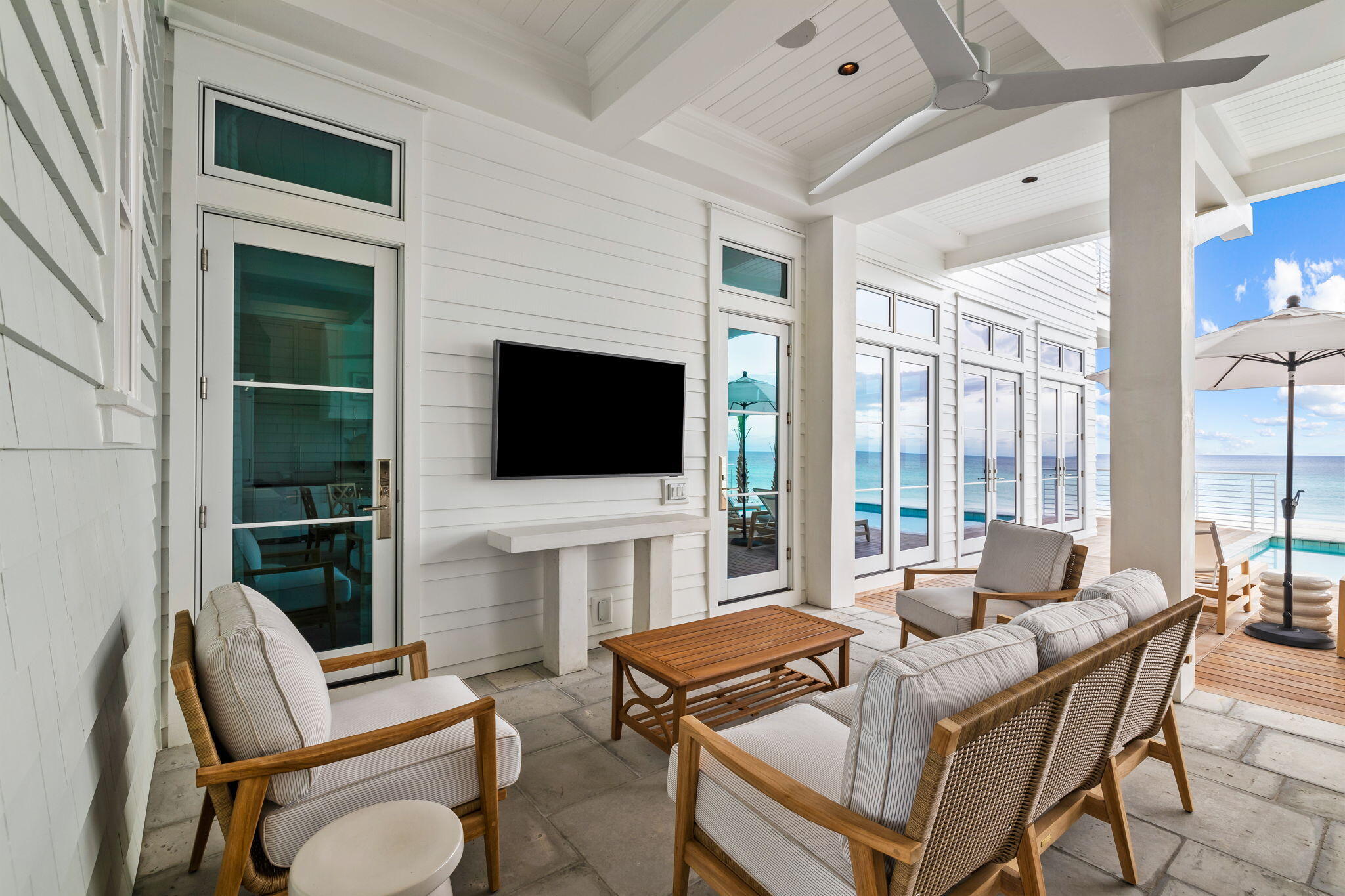 71 Chivas Lane Santa Rosa Beach, FL 32459 - Photo 17 of 128 a living room with furniture floor and a flat screen tv