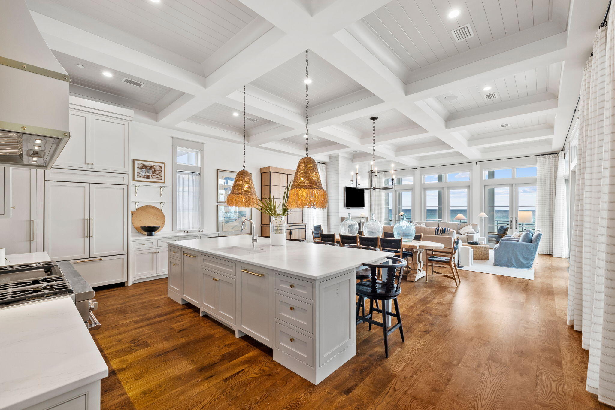 71 Chivas Lane Santa Rosa Beach, FL 32459 - Photo 34 of 128 a large white kitchen with lots of counter space a sink and appliances