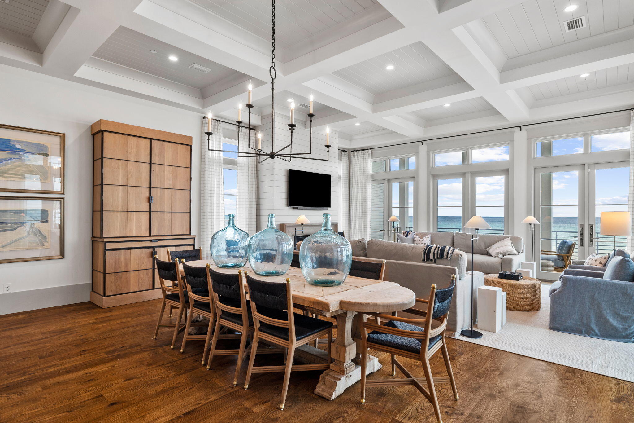 71 Chivas Lane Santa Rosa Beach, FL 32459 - Photo 44 of 128 a view of a dining room with furniture window and wooden floor