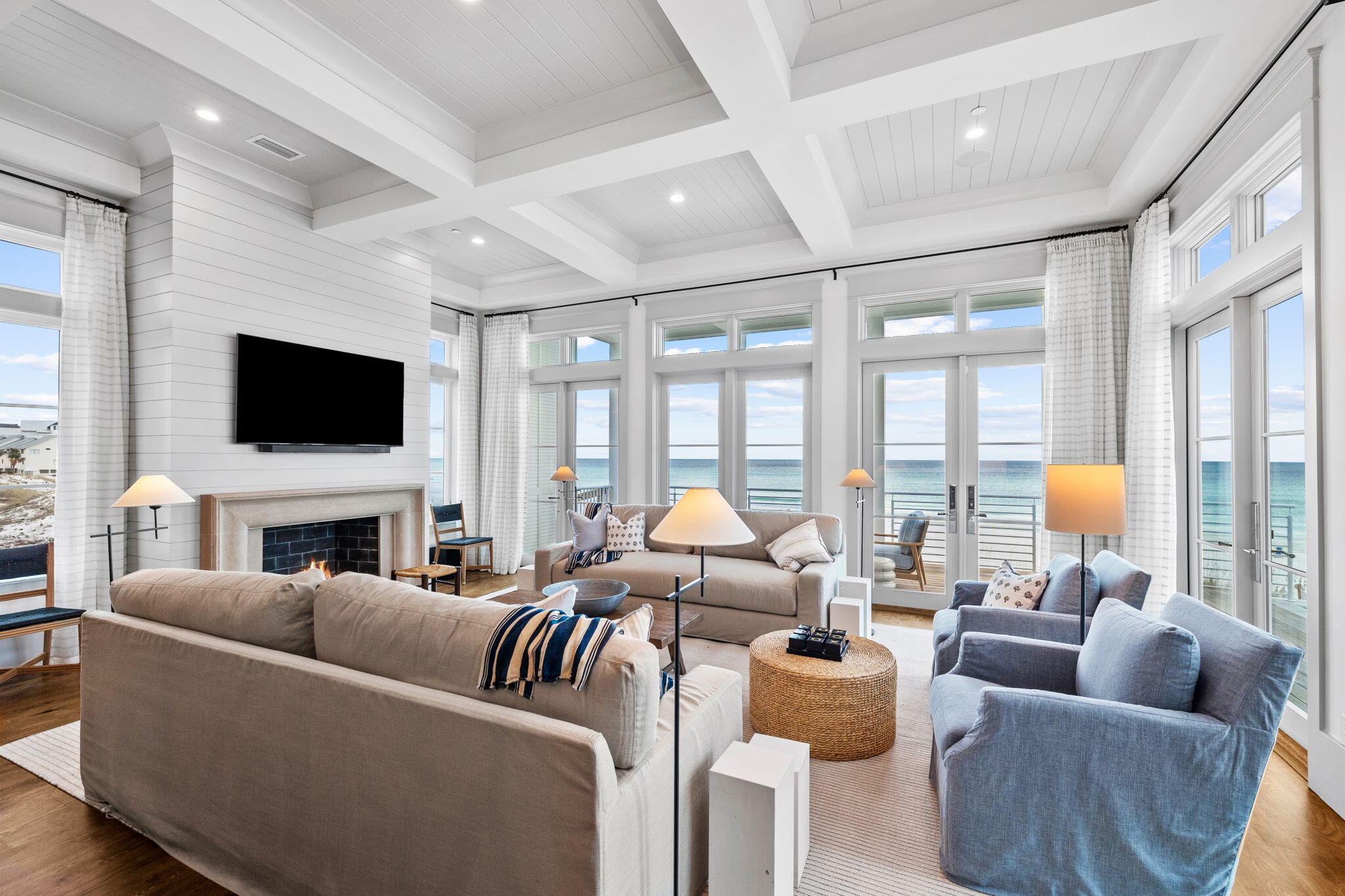 71 Chivas Lane Santa Rosa Beach, FL 32459 - Photo 45 of 128 a living room with furniture and a flat screen tv