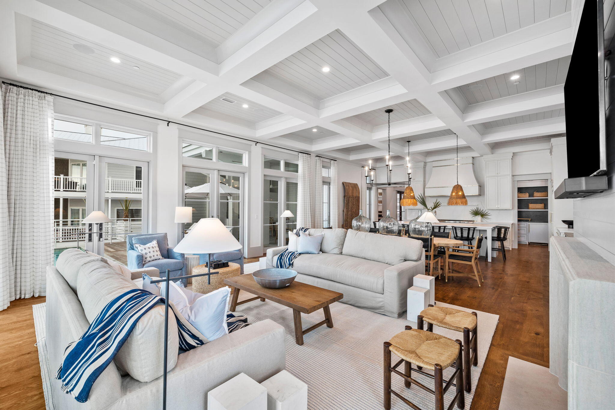 71 Chivas Lane Santa Rosa Beach, FL 32459 - Photo 48 of 128 a living room with furniture flowerpot and a chandelier