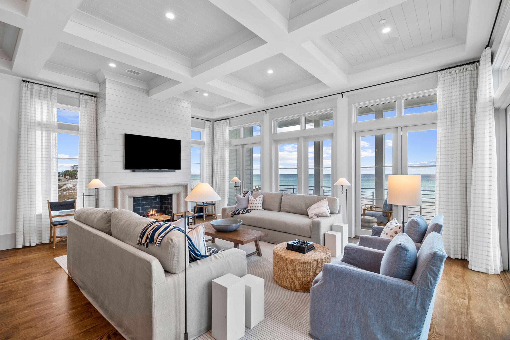 71 Chivas Lane Santa Rosa Beach, FL 32459 - Photo 49 of 128 a living room with furniture and a flat screen tv