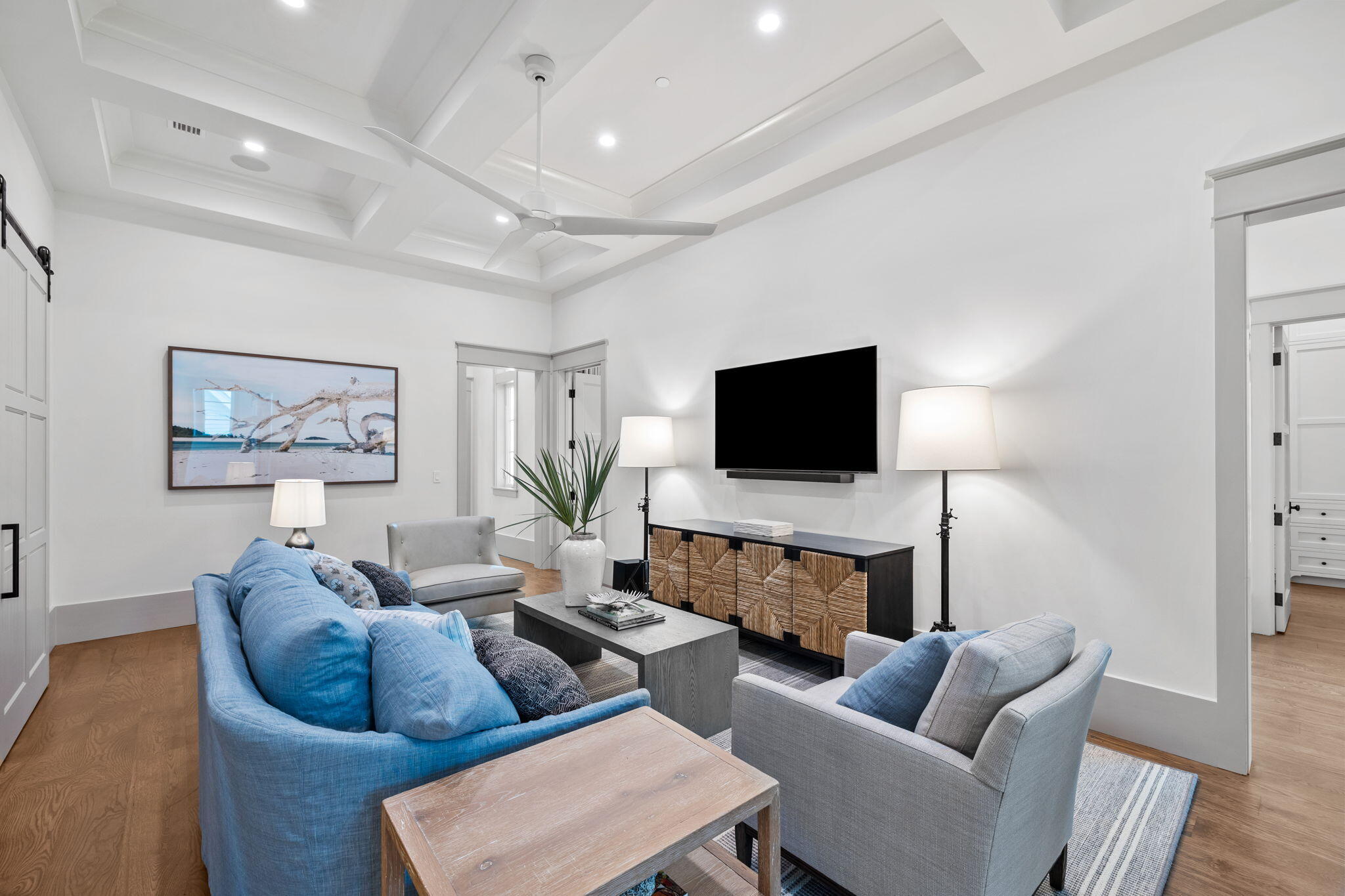 71 Chivas Lane Santa Rosa Beach, FL 32459 - Photo 75 of 128 a living room with furniture and a flat screen tv
