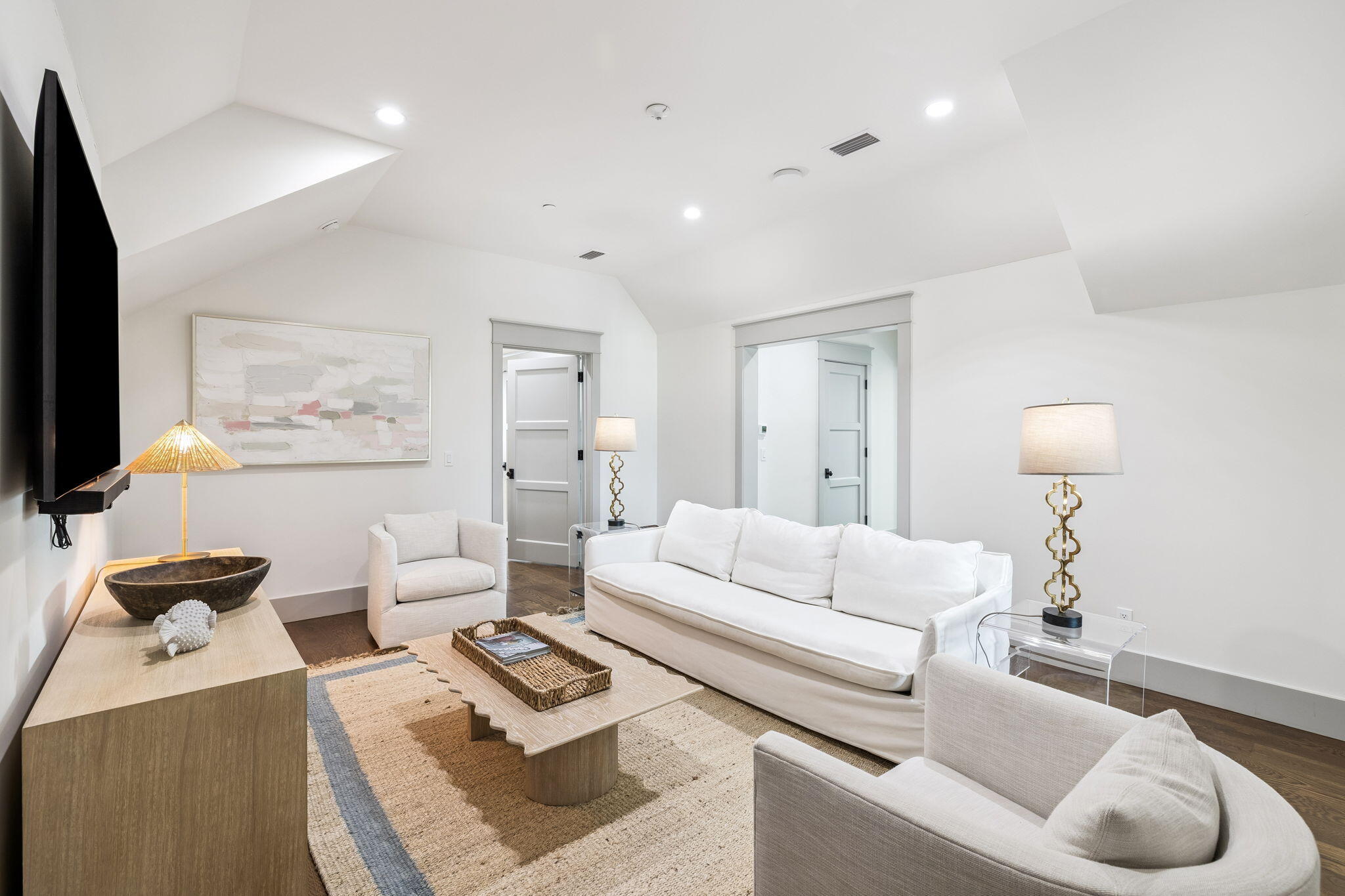 71 Chivas Lane Santa Rosa Beach, FL 32459 - Photo 95 of 128 a living room with furniture and a flat screen tv