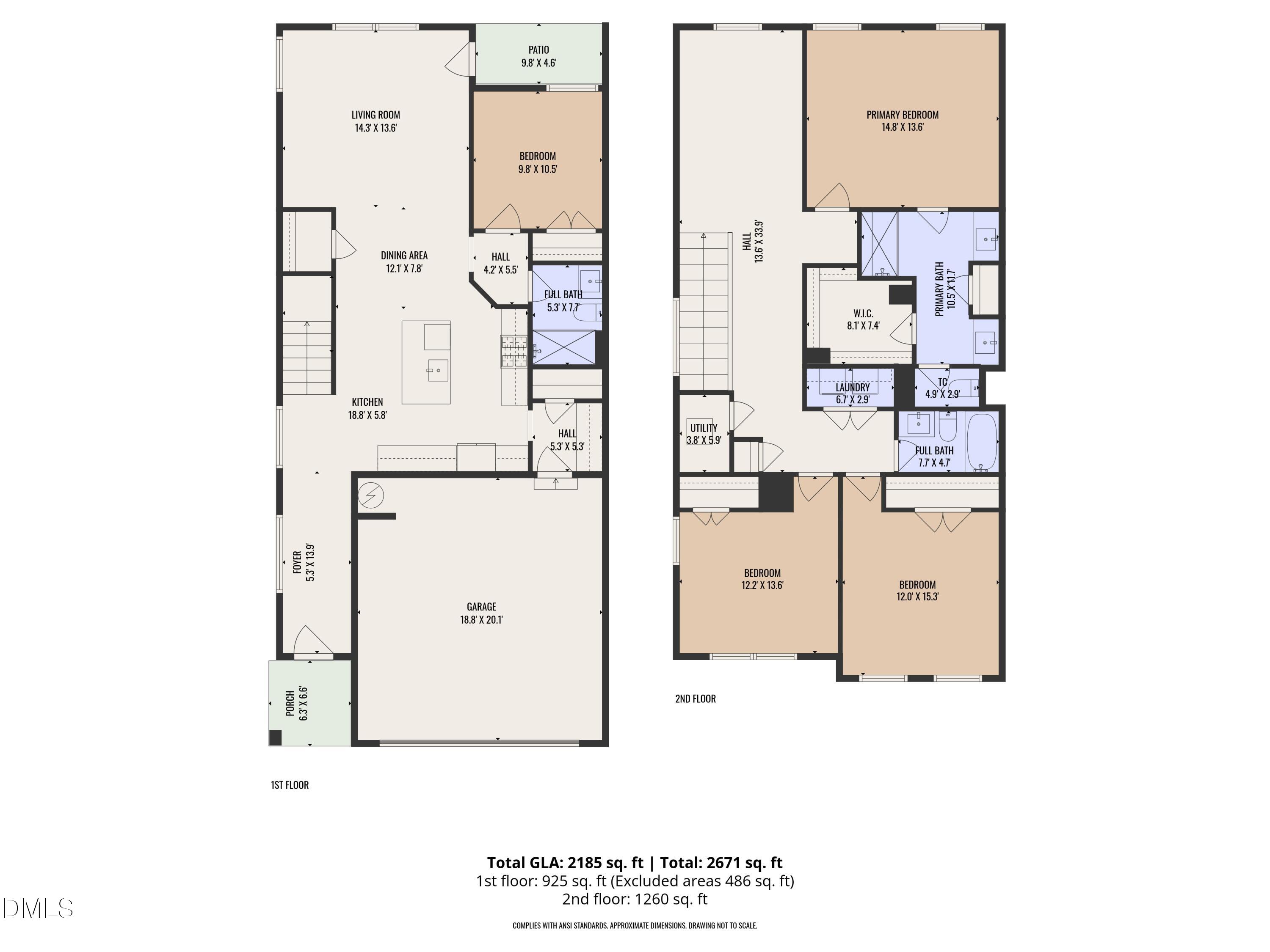 156 Sears Ridge Lane Morrisville, NC 27560 - Photo 49 of 49 a picture of a floor plan