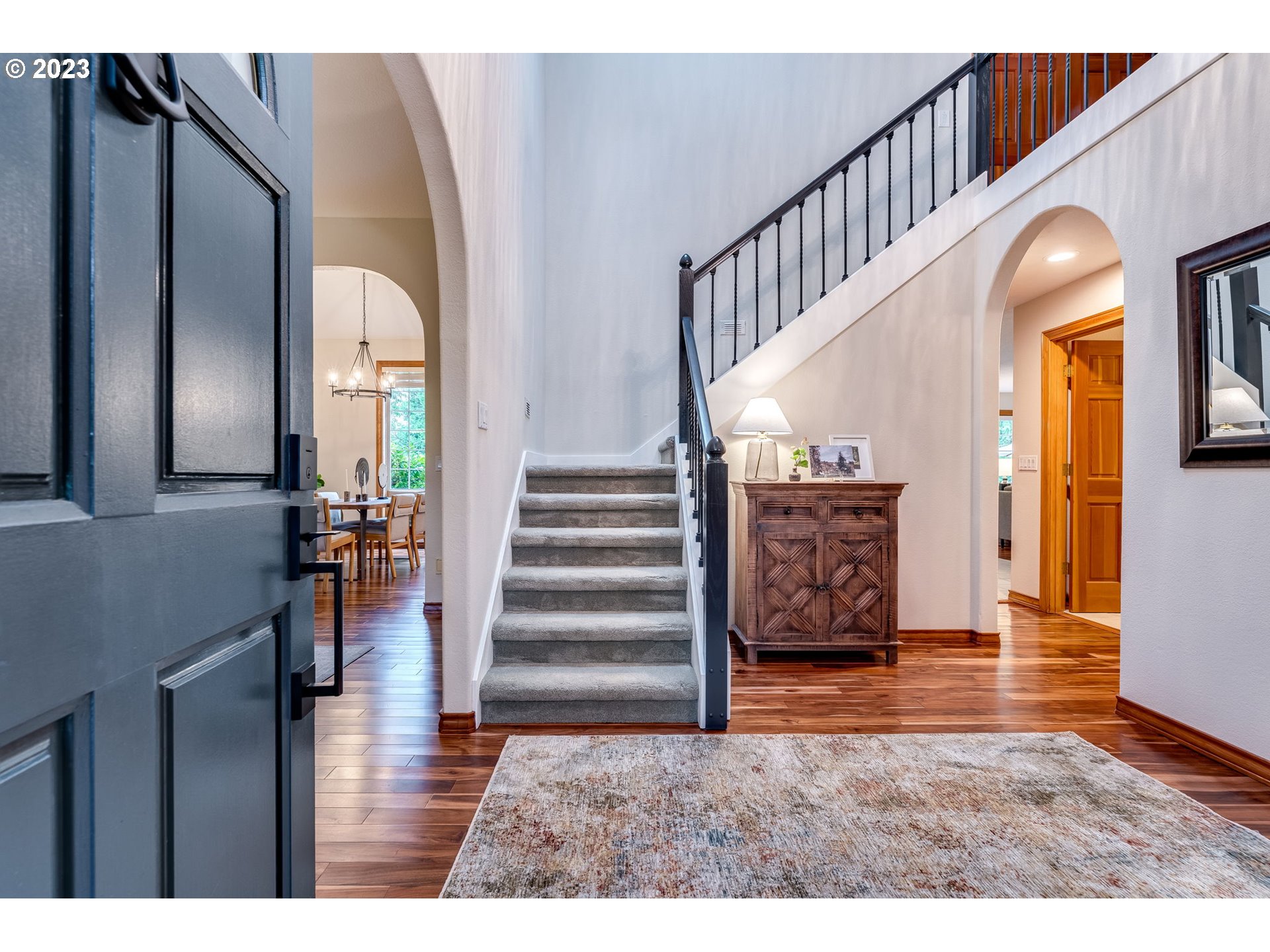 3200 Northeast Jackson Rd Loop Hillsboro, OR 97124 - Photo 2 of 37 a view of entryway and hall with wooden floor