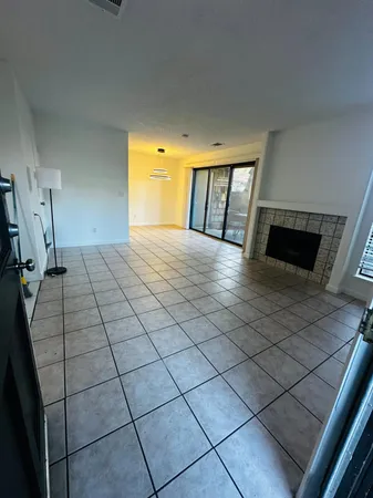 a view of a livingroom with a fireplace
