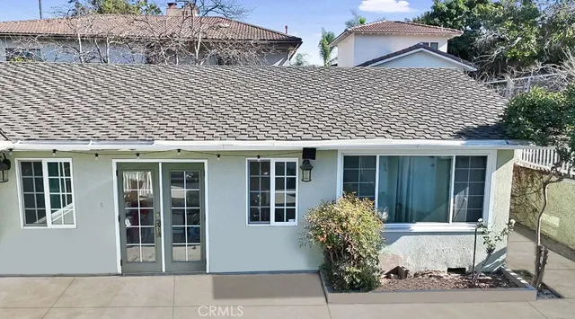 a front view of a house