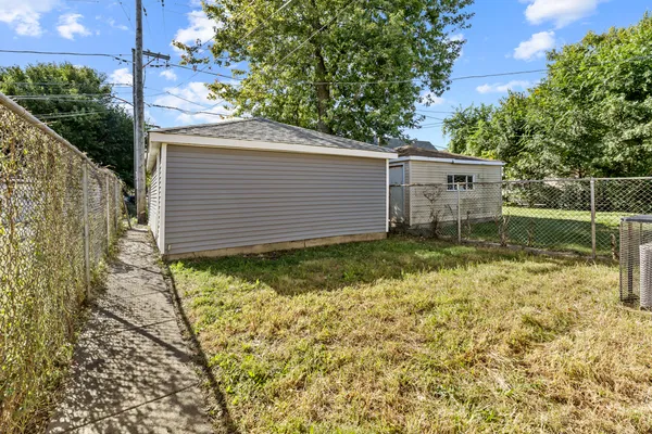 a backyard of a house