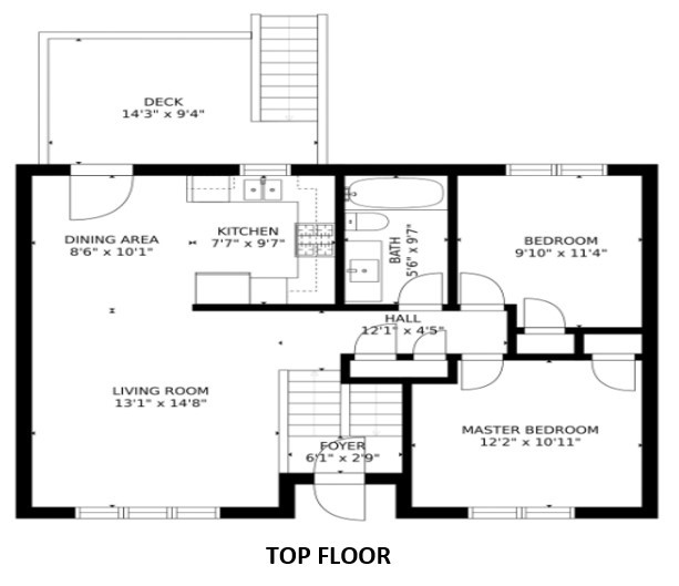 71 Old Pine Road Narragansett, RI 02882 - Photo 23 of 24 Top Floor Floorplan