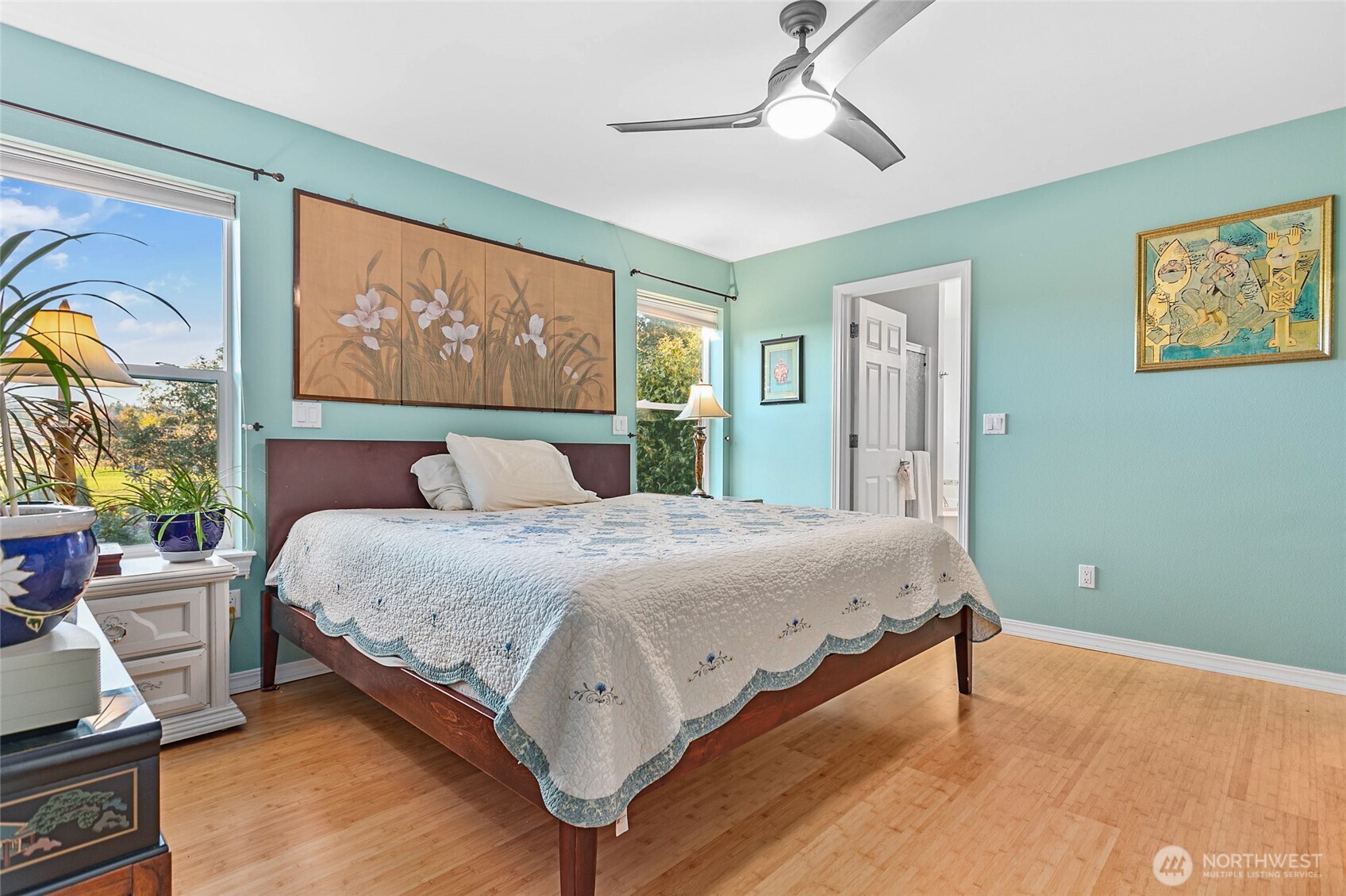 8137 Cowichan Road Blaine, WA 98230 - Photo 18 of 40 a bedroom with a bed and window