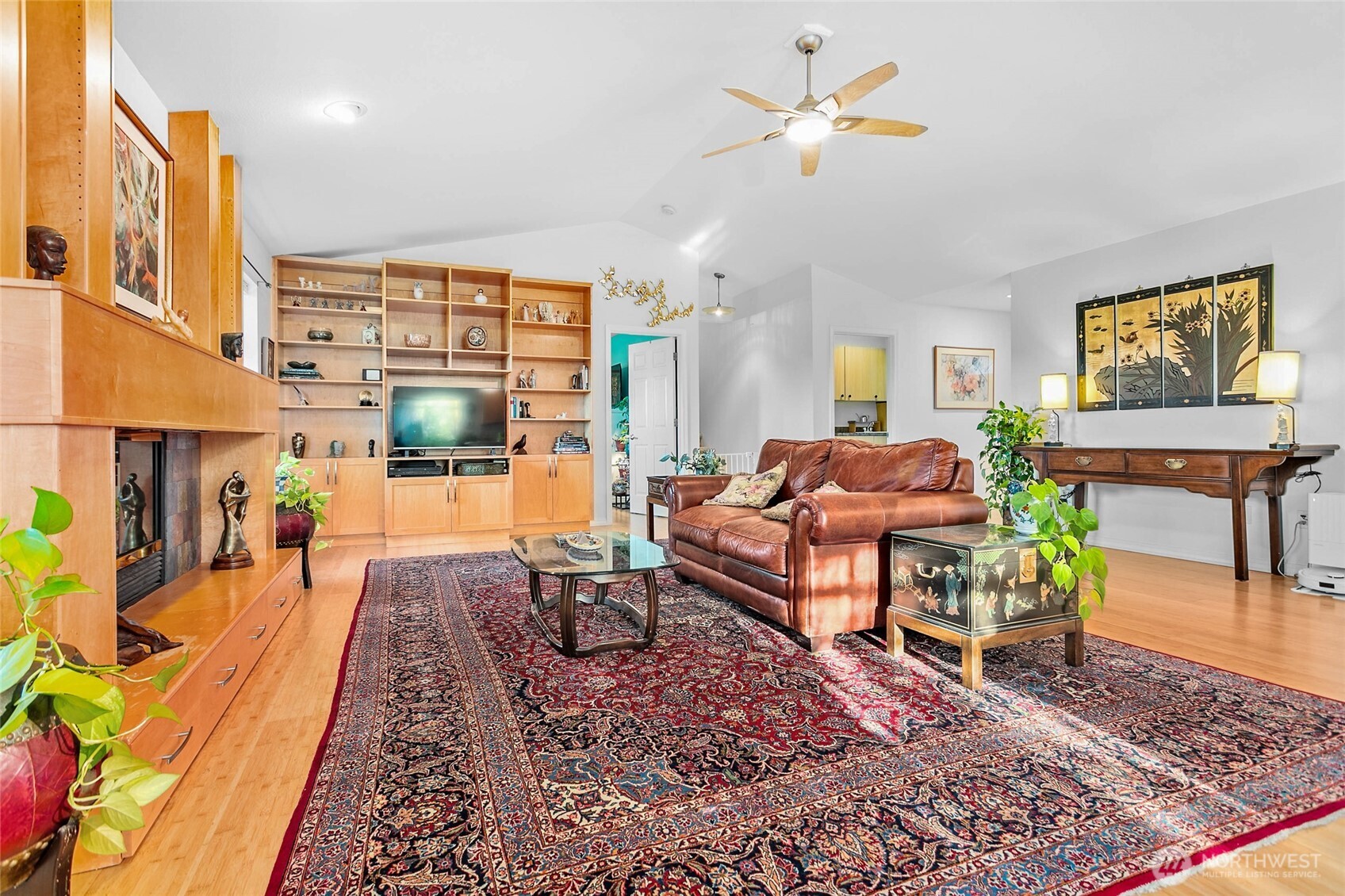 8137 Cowichan Road Blaine, WA 98230 - Photo 6 of 40 a living room with furniture and a chandelier