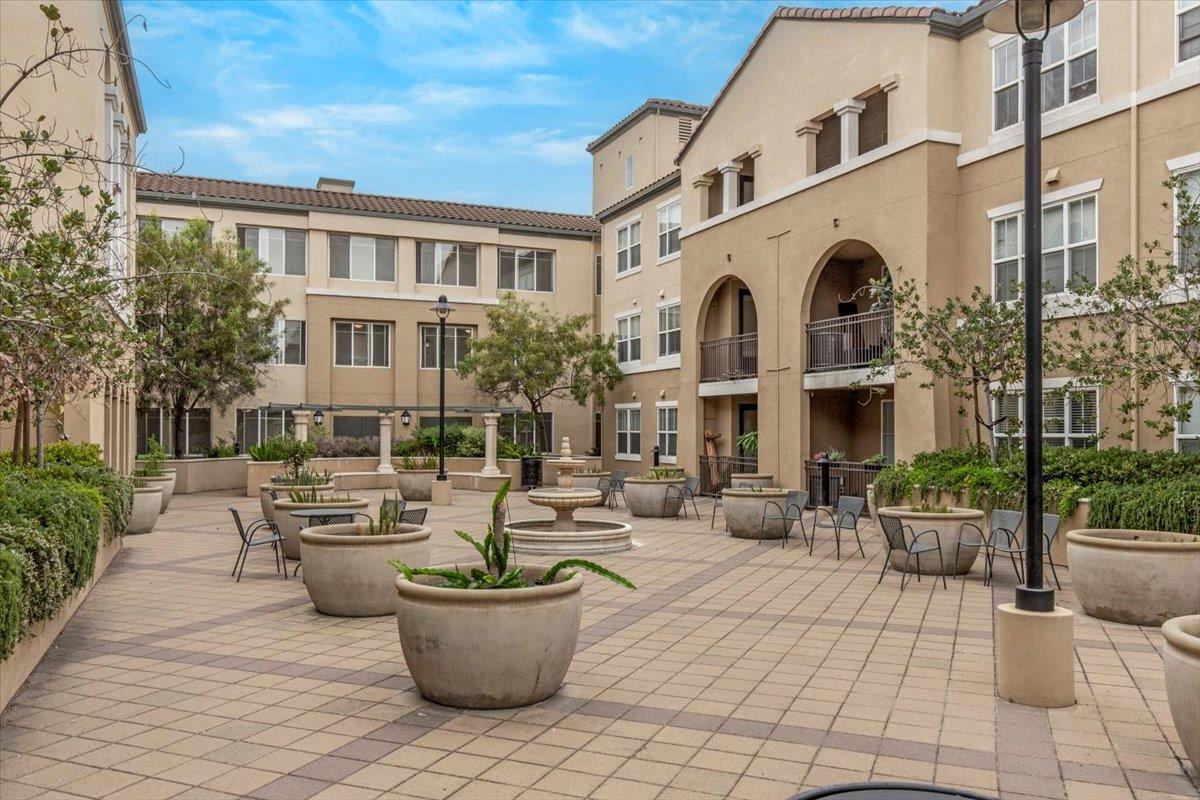 1883 Agnew Road, Unit 341 Santa Clara, CA 95054 - Photo 22 of 38 a view of a patio with couches and potted plants