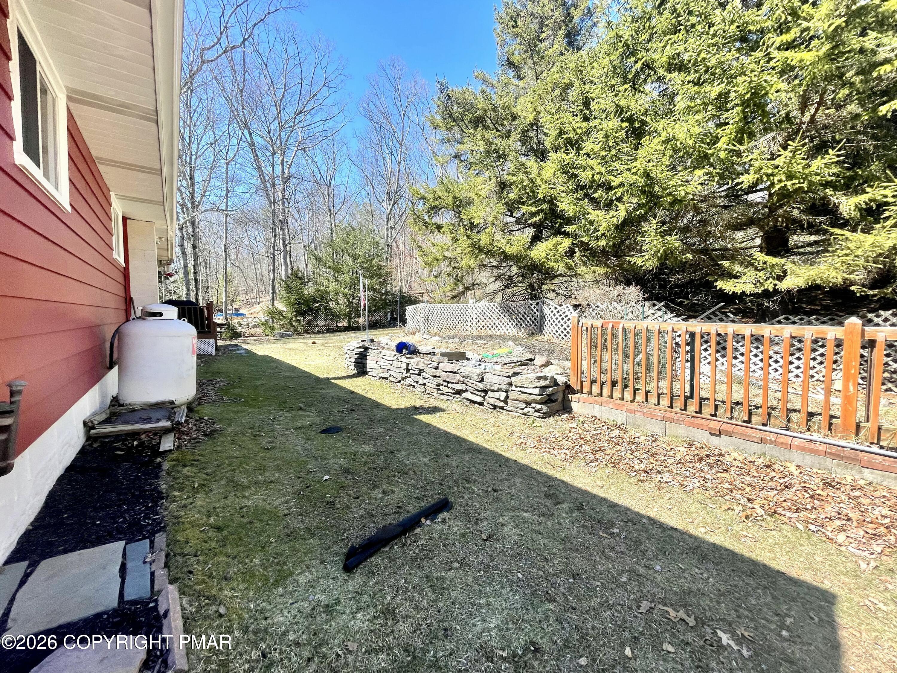 2319 Bear Town Road Canadensis, PA 18325 - Photo 25 of 31 a view of a backyard with wooden fence
