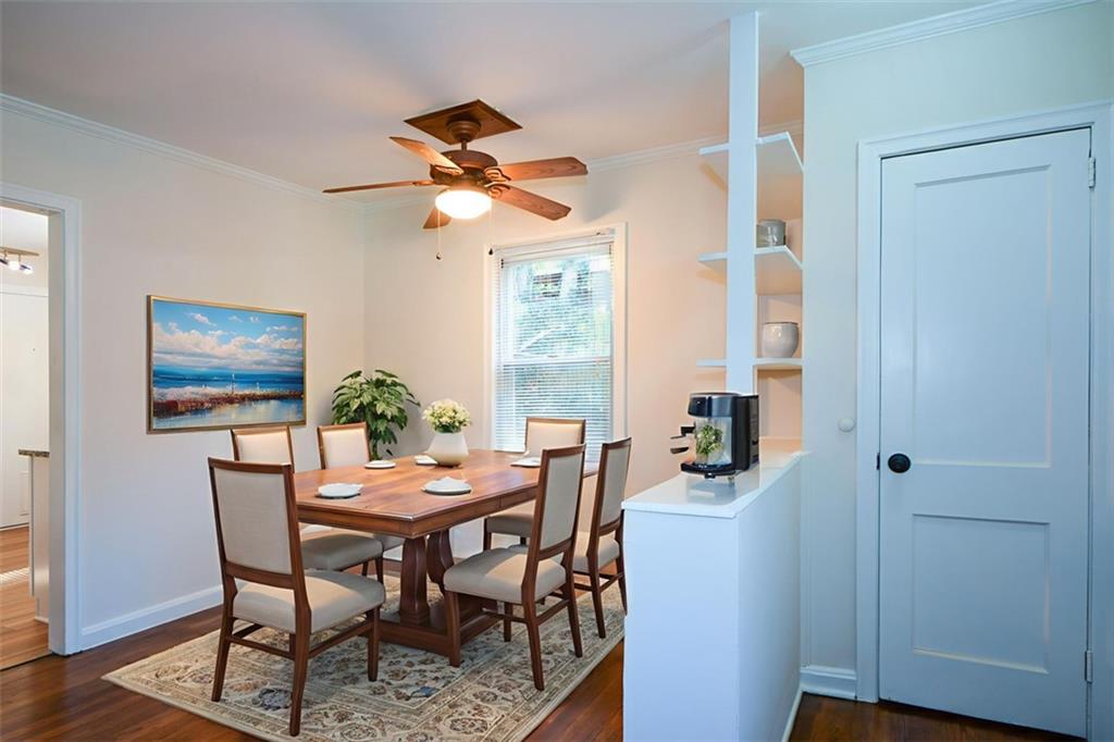 554 Alpine Way Marietta, GA 30062 - Photo 13 of 27 a view of a dining room with furniture window and wooden floor