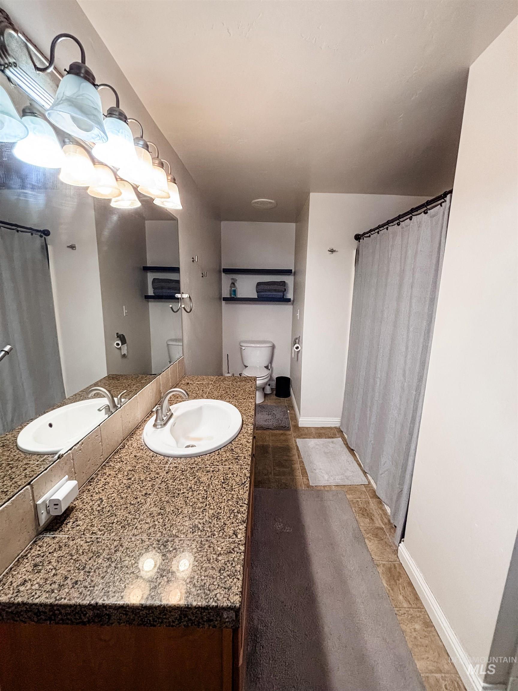 743 North Horseshoe Bend Road Eagle, ID 83616 - Photo 19 of 27 Full bath with vanity and curtained shower