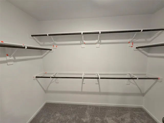 a view of a walk in closet